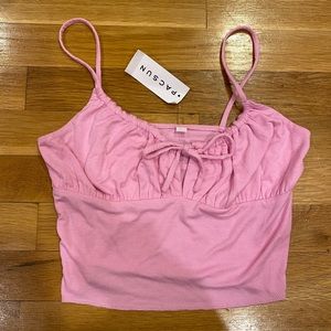PACSUN pink NWT tie tank top size S